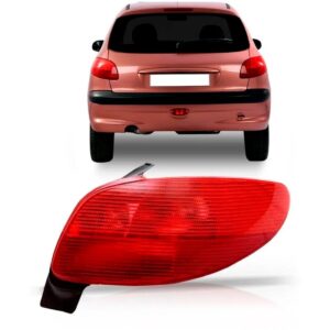 Lanterna Traseira  Peugeot 206 1998 A 2002 Lente Em Acrílico Lado Direito