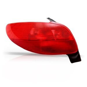 Lanterna Traseira  Peugeot 206 1998 A 2002 Lente Em Acrílico Lado Esquerdo