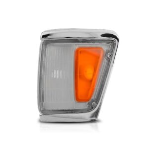 Lanterna Pisca Seta Hilux Srv 1992 A 2001 Aro Cromado Fino Lado Esquerdo