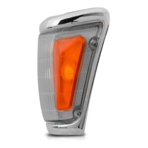 Lanterna Pisca Seta Hilux Srv 1992 A 2001 Aro Cromado Fino Lado Esquerdo