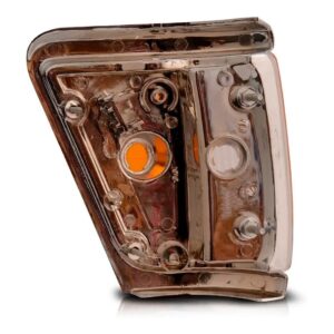 Lanterna Pisca Seta Hilux Srv 1992 A 2001 Aro Cromado Fino Lado Esquerdo