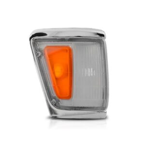 Lanterna Pisca Seta Hilux Srv 1992 A 2001 Aro Cromado Fino Lado Direito