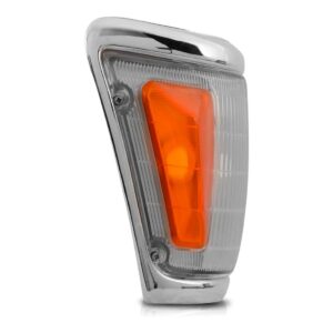 Lanterna Pisca Seta Hilux Srv 1992 A 2001 Aro Cromado Fino Lado Direito