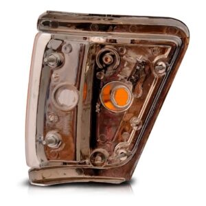 Lanterna Pisca Seta Hilux Srv 1992 A 2001 Aro Cromado Fino Lado Direito