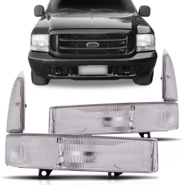 Kit Sinaleira F250 F 250 F350 99 00 01 02 03 04 05 Cristal
