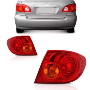 Sinaleira Traseira Corolla 2003 A 2007 Vermelha Ambar Lado Esquerdo