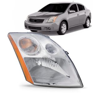 Farol Sentra 2007 2008 2009 2010 Cromado 1ª Linha - Direito/passageiro