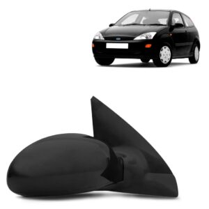 Retrovisor Externo Com Focus 1998 A 2008 Capa Preto Lado Direito