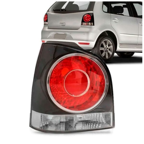 Lanterna Traseira Polo 2007 A 2013 Hatch Fume Lado Esquerdo