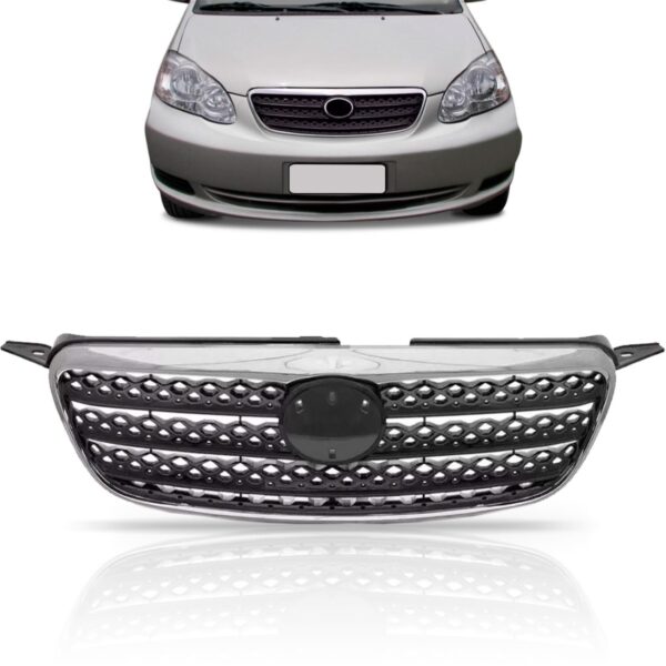 Grade Central Corolla Xei 2005 2006 A 2008 Colmeia 1a Linha Cinza