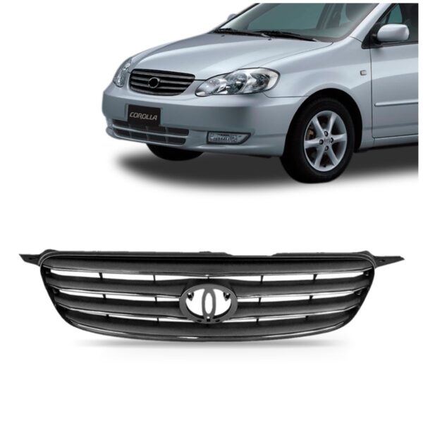 Grade Central Toyota Corolla 2003 2004 1a Linha Cinza