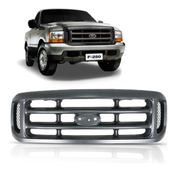 Tela Frontal F250 E F350 1999 A 2003 Cinza Gris