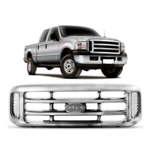Grade Radiador F250 1999 2000 2001 2002 A 2005 1a Linha Cromada