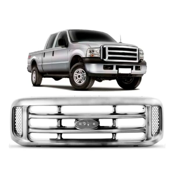 Grade Radiador F250 1999 2000 2001 2002 A 2005 1a Linha Cromada