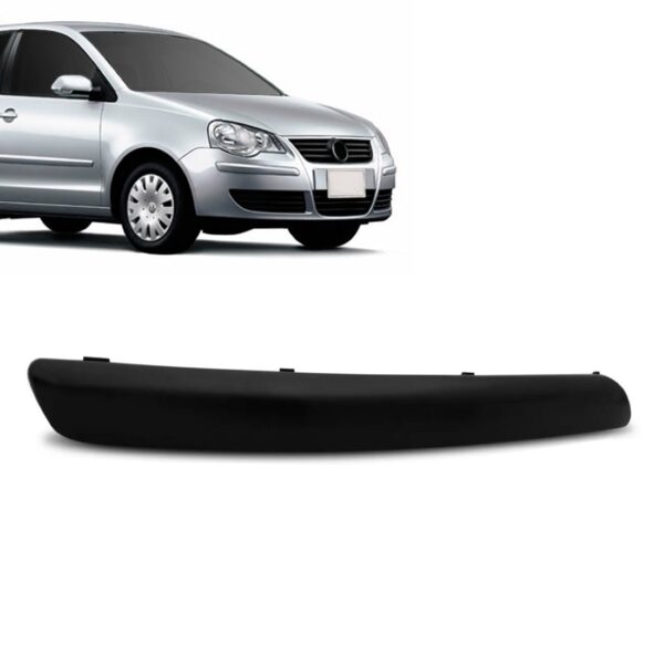 Moldura Parachoque Dianteiro Polo 2007 A 2011 Texturizado Lado Esquerdo