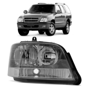 Farol S10 Blazer 2001 02 03 04 05 06 07 08 09 10 2011 Cinza Lado Direito