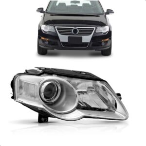 Farol Passat 08 09 10 11 Eletrico Com Motor Cromado 1ª Linha Direito/passageiro