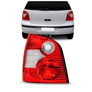 Sinaleira Traseira Polo 2003 2004 2005 2006 Vermelha/ Branca Lado Esquerdo