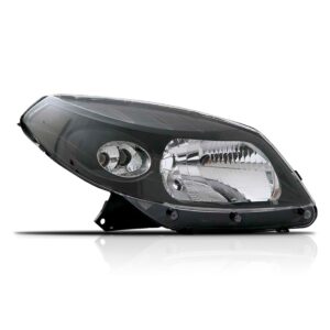 Farol Sandero 2008 2009 2010 2011 Máscara Negra Com Garantia Lado Direito