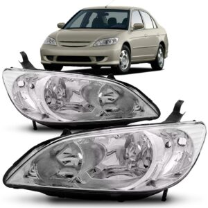 Farol Honda Civic 2004 2005 2006 Elétrico Sem Motor 1ª Linha Direito/passageiro