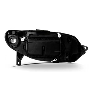 Farol Palio 04 05 06 07 08 09/13 Máscara Negra Aro Cromado Lado Esquerdo