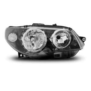 Farol Palio 04 05 06 07 08 09/13 Máscara Negra Aro Cromado Lado Direito