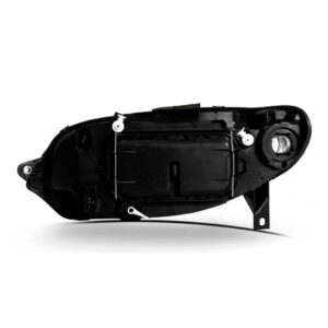 Farol Palio 04 05 06 07 08 09/13 Máscara Negra Aro Cromado Lado Direito