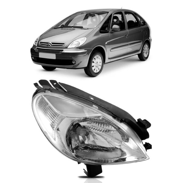 Farol Picasso 05/10 Eletrico Sem Motor Lente Lisa 1ª Linha Esquerdo/motorista