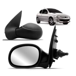 Retrovisor Peugeot 206 1998 1999 2000 A 2009 Com Controle Lado Esquerdo