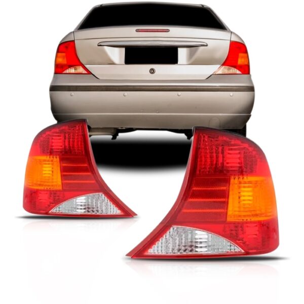Lanterna Traseira Para Focus Sedan 98 1999 00 A 08 1ª Linha Esquerdo Tricolor