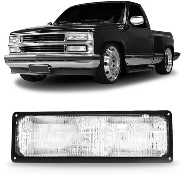 Sinaleira Seta Inferior Farol Silverado 1993 A 2001 Cristal Lado Esquerdo