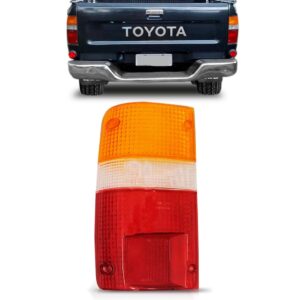 Lente Lanterna Traseira Hilux 1992 Até 2001 4x4/4x2 Tricolor Lado Esquerdo