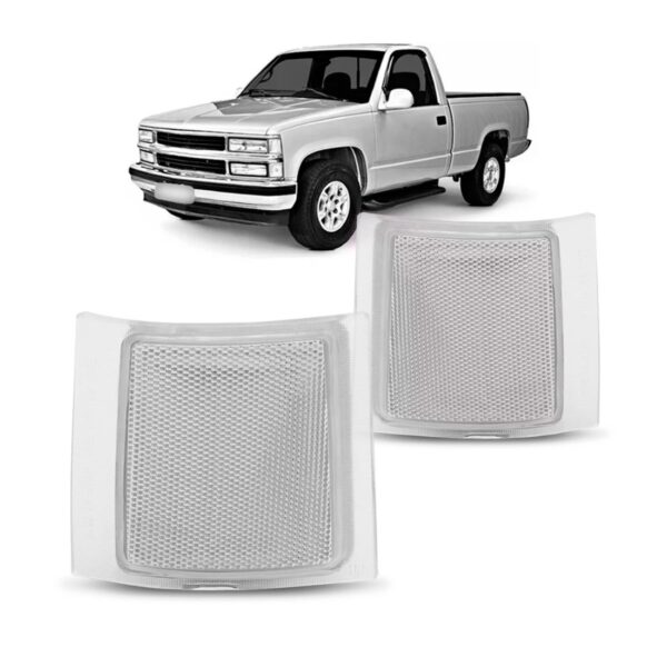 Jogo Sinaleira Silverado 1997 98 99 2000 2001 Kit 04 Peças Cristal