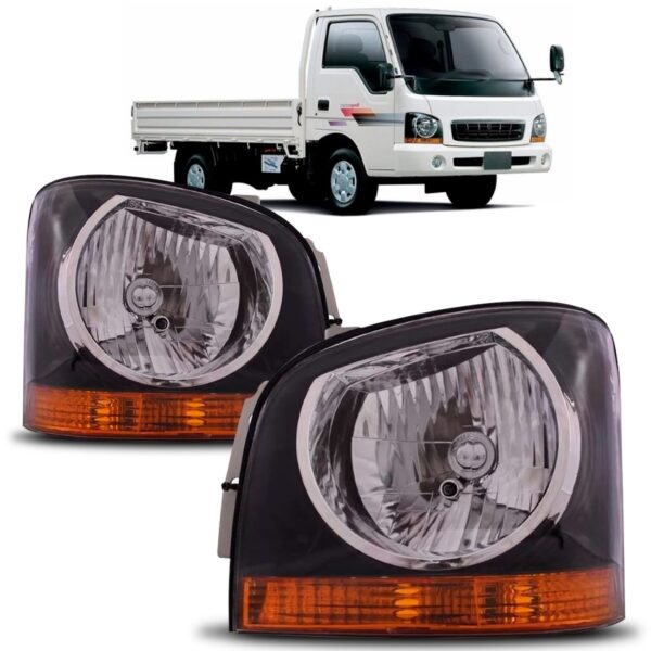 Farol Kia Bongo 2000 2001 2002 2003 2004 1ª Linha - Esquerdo/motorista