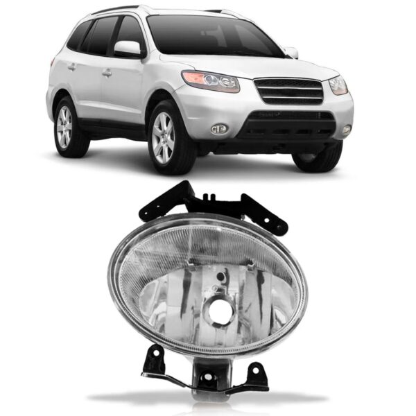 Farol Milha Para Hyundai Santa Fé 2007 2008 2009 2010 Lado Direito
