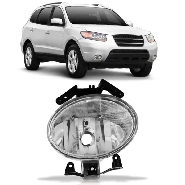 Farol Milha Para Hyundai Santa Fé 2007 2008 2009 2010 Lado Esquerdo