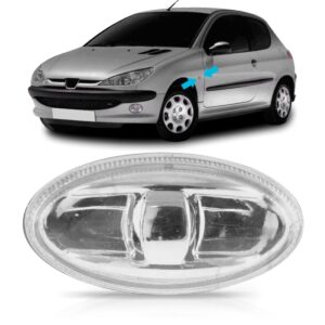 Pisca Seta Paralama Peugeot 206 Ano 2004/ 2011 Cristal Ld/le