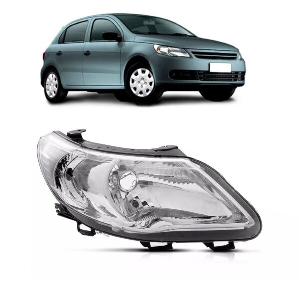 Farol Gol G5 2009 2010 2011 2012 Foco Simples 1ª Linha - Direito/passageiro