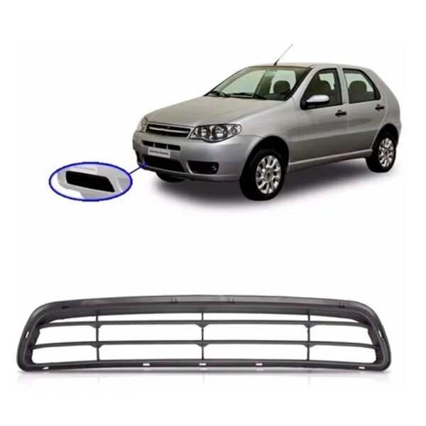 Grade Central Parachoque Palio 2009 A 2012 1a Linha Preto