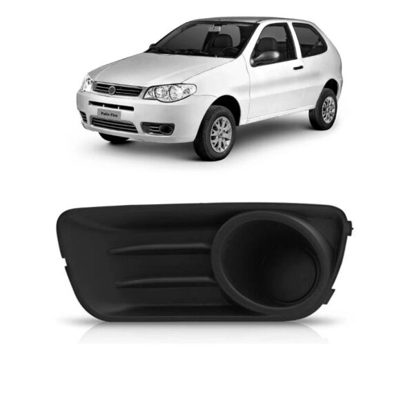 Moldura Milha Palio 2009 2010 2011 2012 Sem Furo Cinza Lado Esquerdo