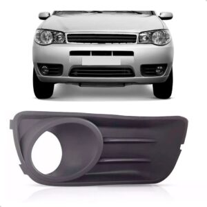 Moldura Milha Palio 2009 2010 2011 2012 Com Furo Cinza Lado Direito