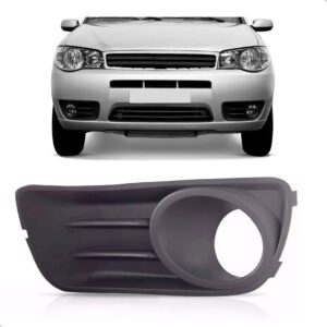 Moldura Milha Palio 2009 2010 2011 2012 Com Furo Cinza Lado Esquerdo