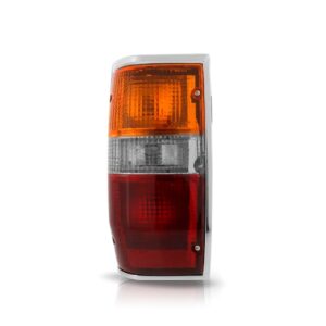 Sinaleira Traseira L200 1992 A 2003 Tricolor Aro Cromado Lado Direito