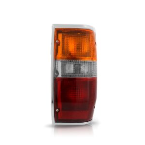 Sinaleira Traseira L200 1992 A 2003 Tricolor Aro Cromado Lado Direito