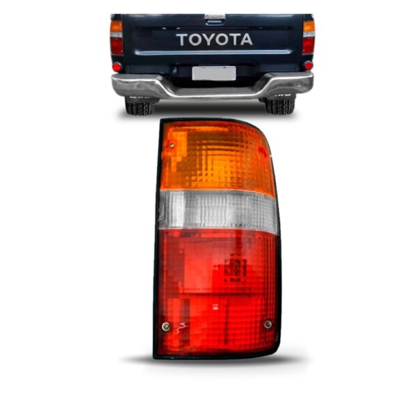 Lanterna Traseira Hilux Srv 2002 2003 2004 Tricolor Lado Direito