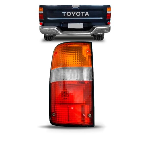 Lanterna Traseira Hilux Srv 2002 2003 2004 Tricolor Lado Esquerdo