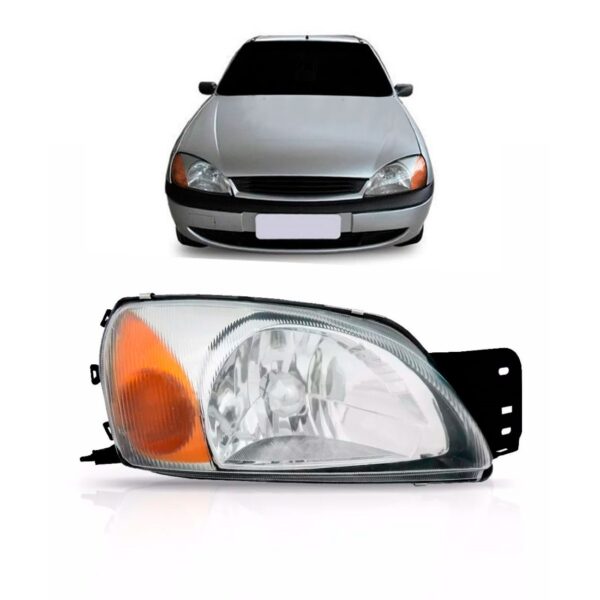 Farol Fiesta 2000 A 2002 Pisca Ambar 1ª Linha Direito/passageiro