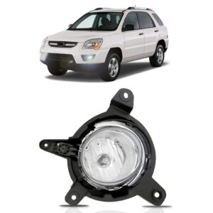 Farol Milha Auxiliar Sportage 09 10 11 Com Lâmpada 1ª Linha Esquerdo Motorista