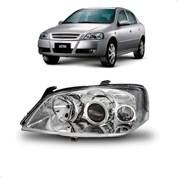 Farol Manual Astra 2003 A 2012 Cromado 1ª Linha Esquerdo/motorista