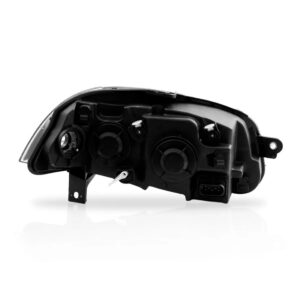 Farol Palio 10 A 12 Siena 08 A 12 Cromado Aro Preto 1ª Linha Esquerdo/motorista